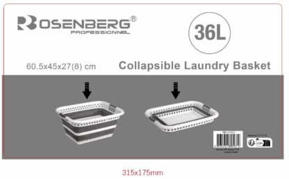 Panier à linge rétractable 36L – Image 2